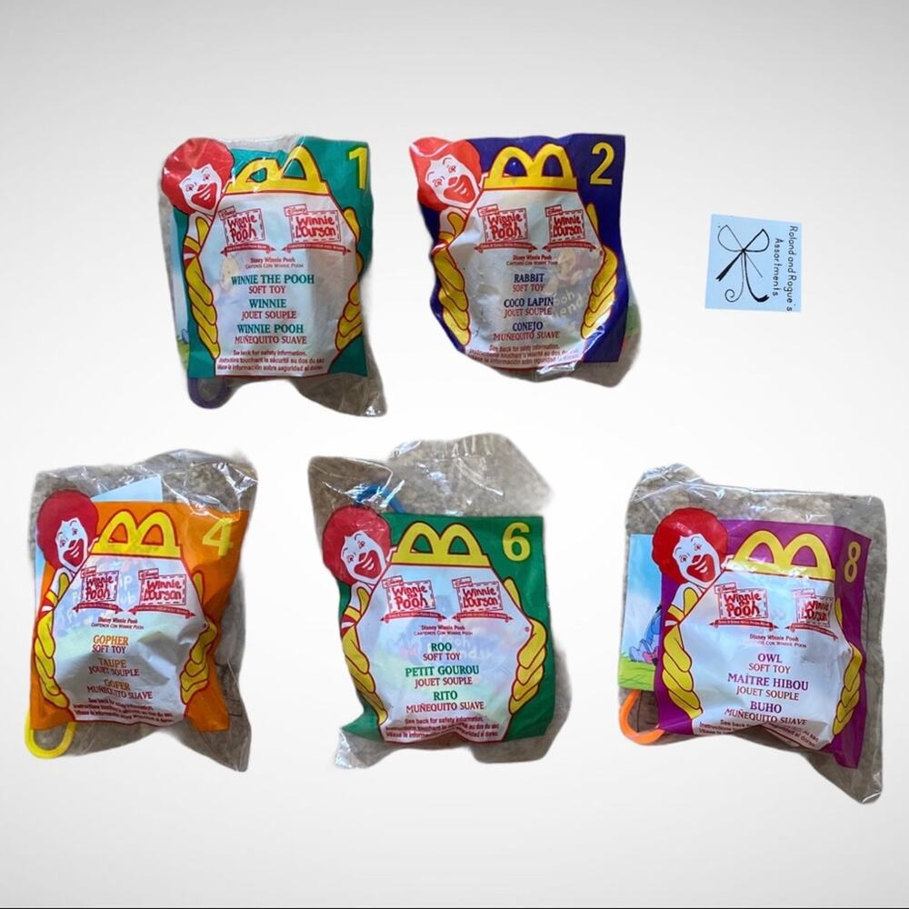McDonald’s Toys Disney Pooh Sing a Song with Pooh Bear Unopened Inc Keychains